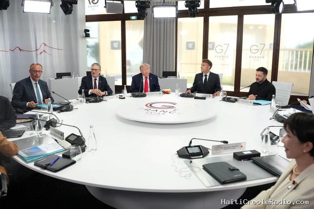 À Évian, les dirigeants du G7, dont Donald Trump, apportent leur soutien à l’Ukraine