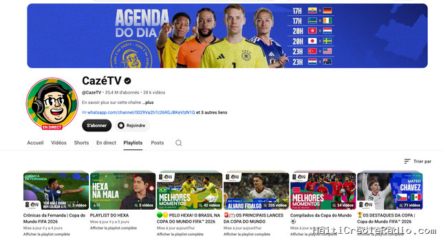 CazéTV, la chaîne YouTube qui bouleverse la diffusion de la Coupe du monde au Brésil