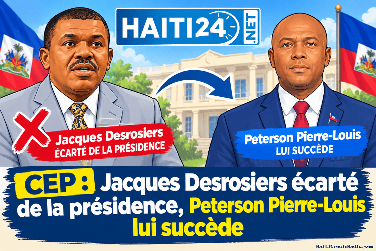 CEP : Jacques Desrosiers écarté de la présidence, Peterson Pierre-Louis lui succède