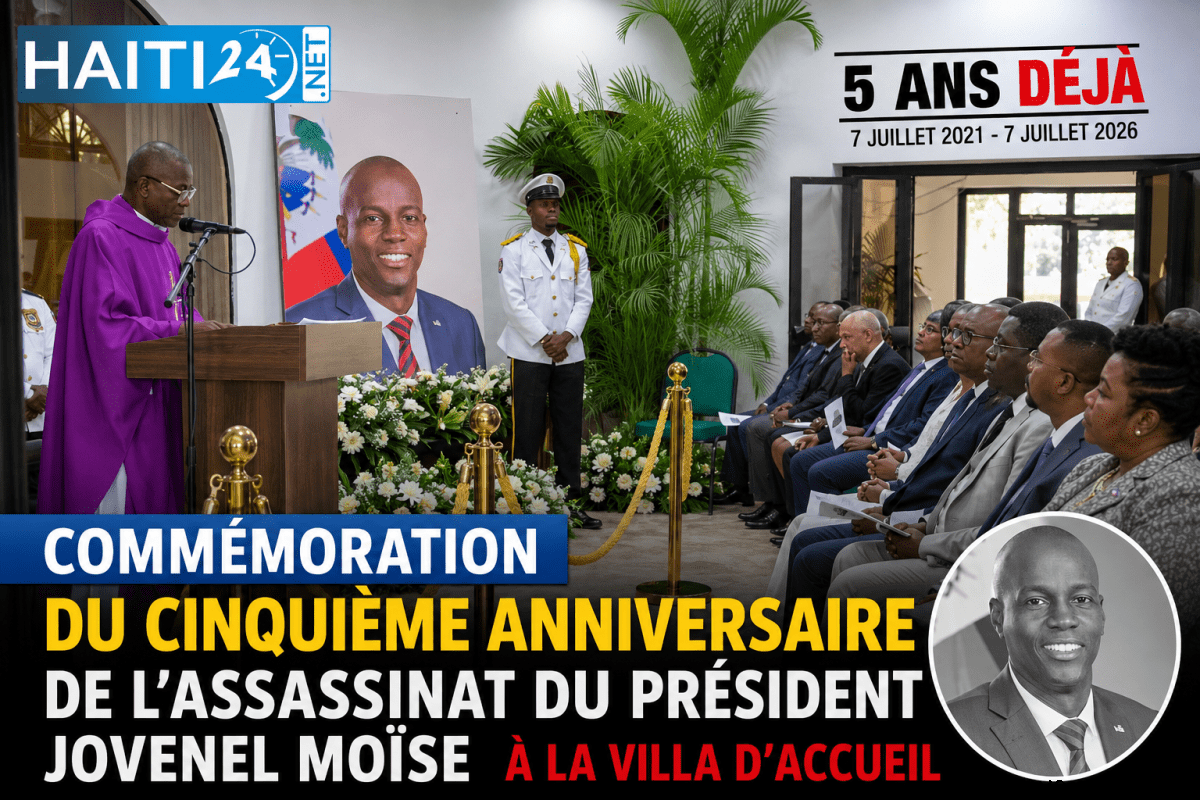 Commémoration du cinquième anniversaire de l’assassinat du président Jovenel Moïse à la Villa d’Accueil