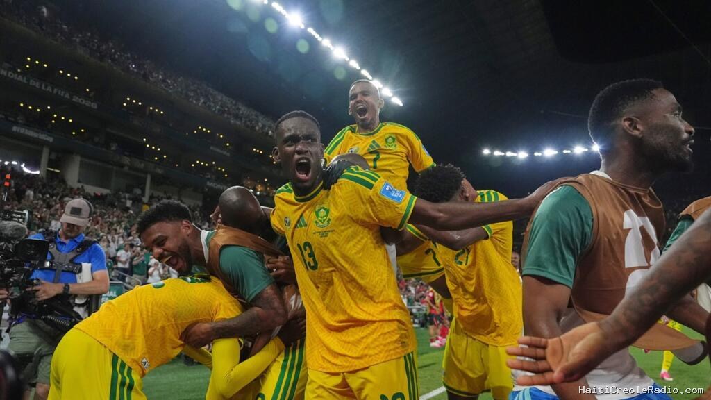 Coupe du monde 2026: l’Afrique du Sud arrache une qualification historique et jouera face au Canada en 16es