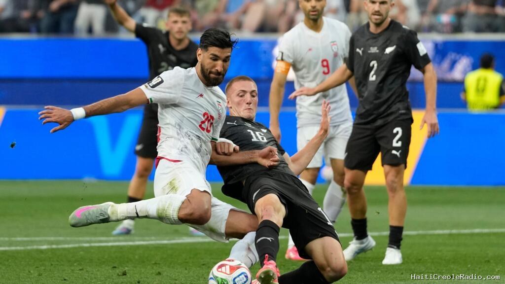 Coupe du monde 2026: revenu deux fois au score, l'Iran décroche le nul face à la Nouvelle-Zélande