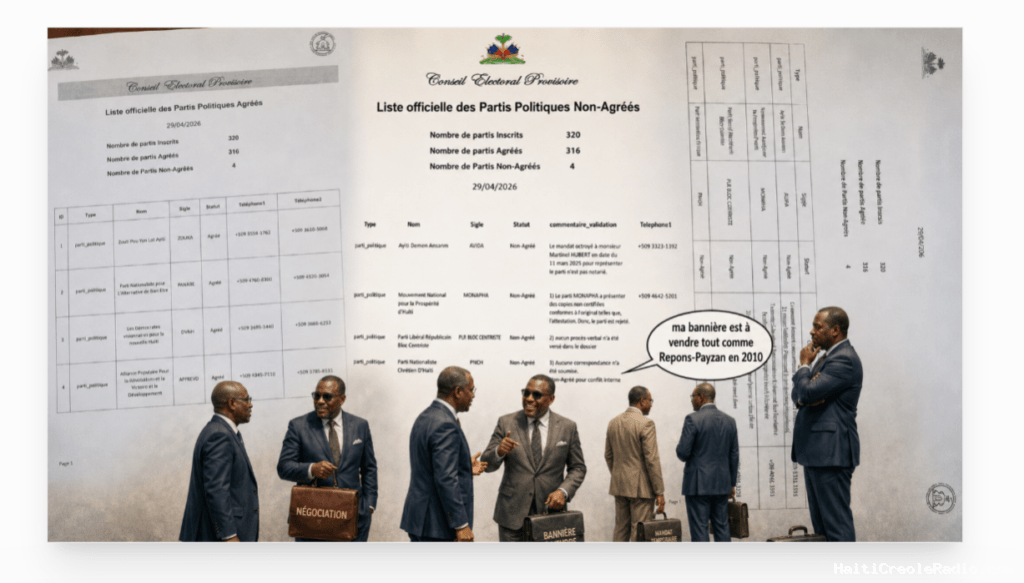 Ecole des fans : le CEP met à jour sa liste et, officiellement, Haïti compte 316 partis politiques, soit un pour 37 000 habitants