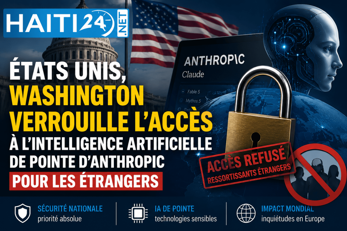 États Unis, Washington verrouille l’accès à l’intelligence artificielle de pointe d’Anthropic pour les étrangers