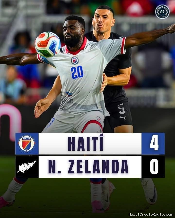 Football-Coupe du Monde 2026 : Haïti domine la Nouvelle-Zélande (4-0) en match de préparation