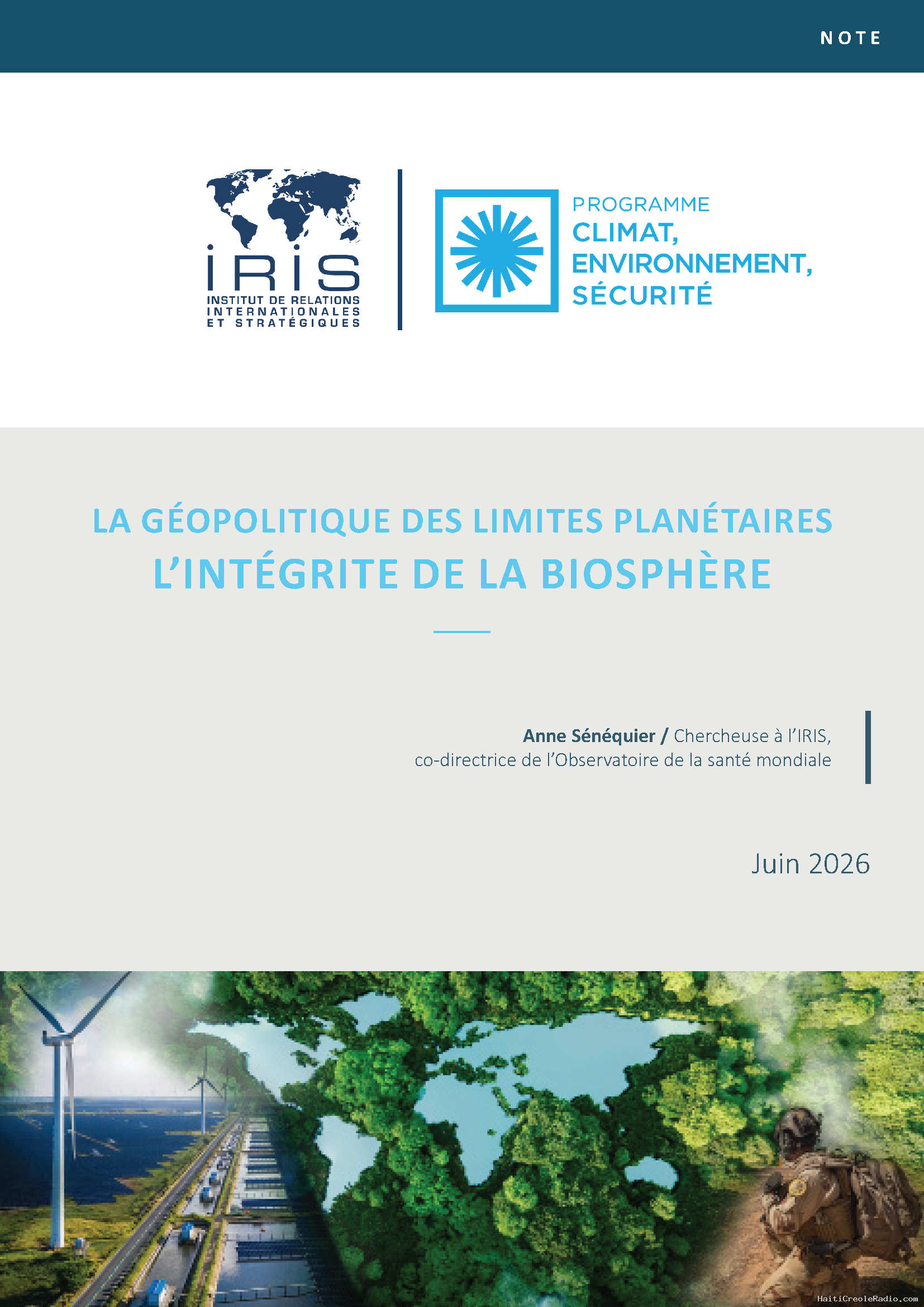 Géopolitique des limites planétaires : l’intégrité de la biosphère