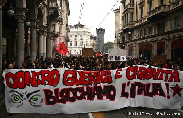 Grève générale en Italie : un “vendredi noir” pour le gouvernement Meloni