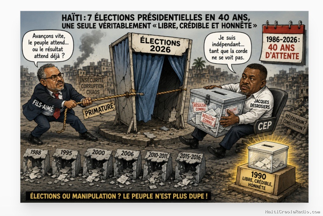 Haïti : 7 élections présidentielles en 40 ans, une seule véritablement « libre, crédible et honnête » — Fils-Aimé et le CEP rejouent la vieille partition du scrutin sous contrôle
