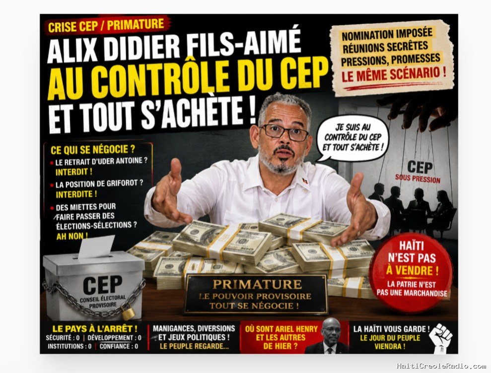 Haïti – CEP/Primature : qu’y a-t-il encore à négocier avec Alix Didier Fils-Aimé, que ses détracteurs qualifient de « conzé » ?