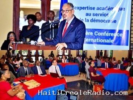 Haïti - Chaire électorale : Le P.M. a la cérémonie de clôture de la Conférence internationale