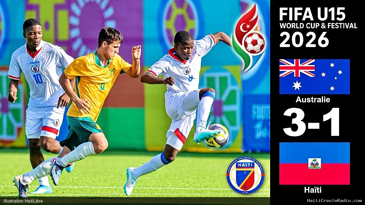 Haïti - Coupe du Monde U-15 : Haïti s’incline [1-3] devant l’Australie