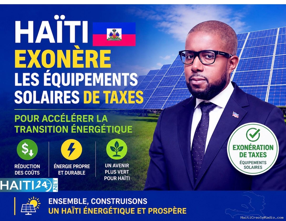 Haïti exonère les équipements solaires de taxes pour accélérer la transition énergétique
