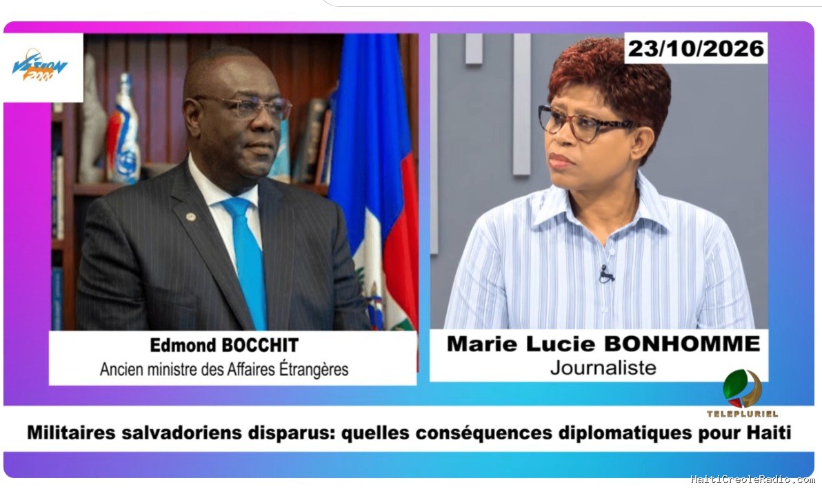 Haïti–Salvador : Bocchit Edmond appelle à maintenir les renforts sous commandement international
