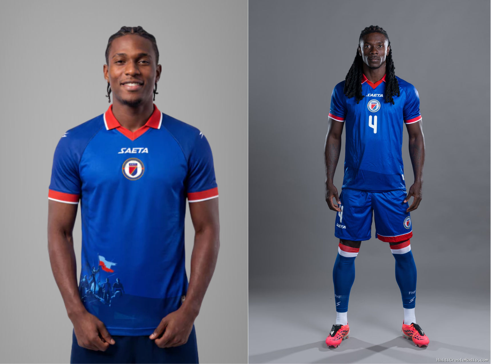 Haiti team’s redesigned jerseys ready for first World Cup match