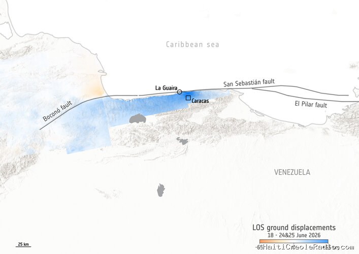 How Sentinel-1 measured movement of Venezuela quakes