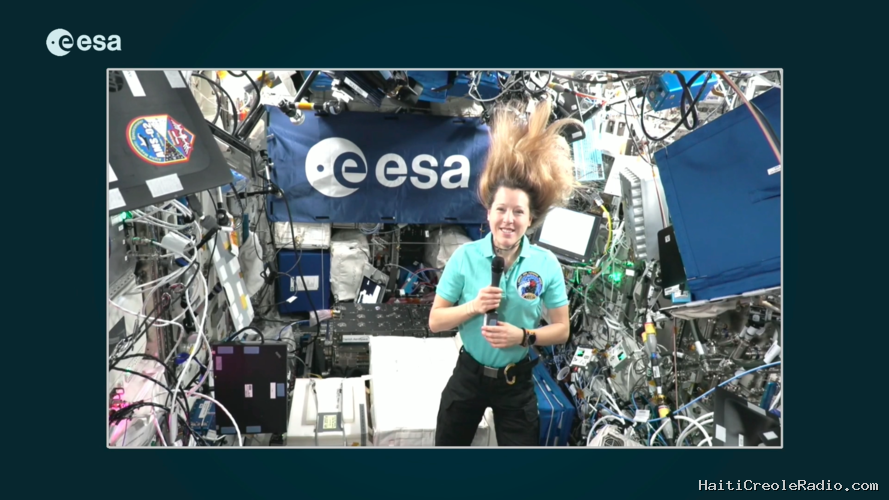 Inflight call with ESA astronaut Sophie Adenot