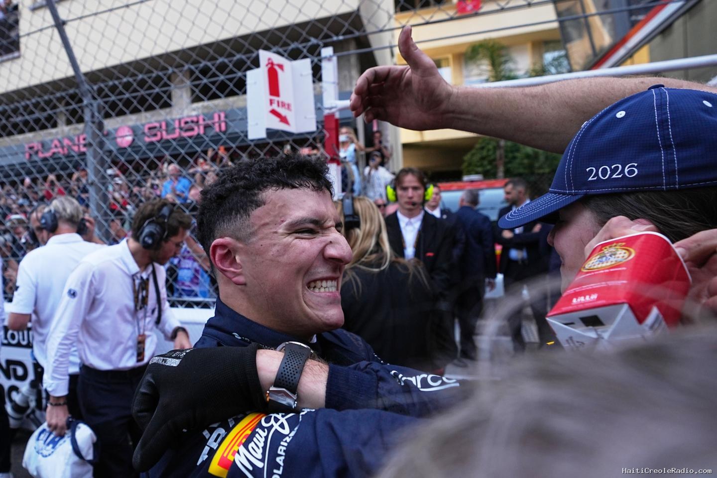 Isack Hadjar, un deuxième podium en formule 1 pour le Français, dans un chaotique Grand Prix de Monaco