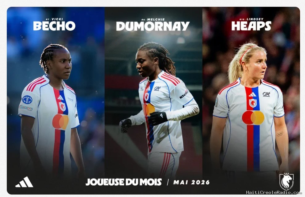 Joueuse du mois de mai – OL Lyonnes : Votez pour Melchie Dumornay