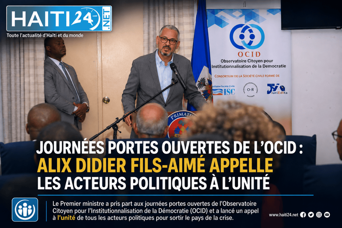 Journées portes ouvertes de l’OCID : Alix Didier Fils-Aimé appelle les acteurs politiques à l’unité