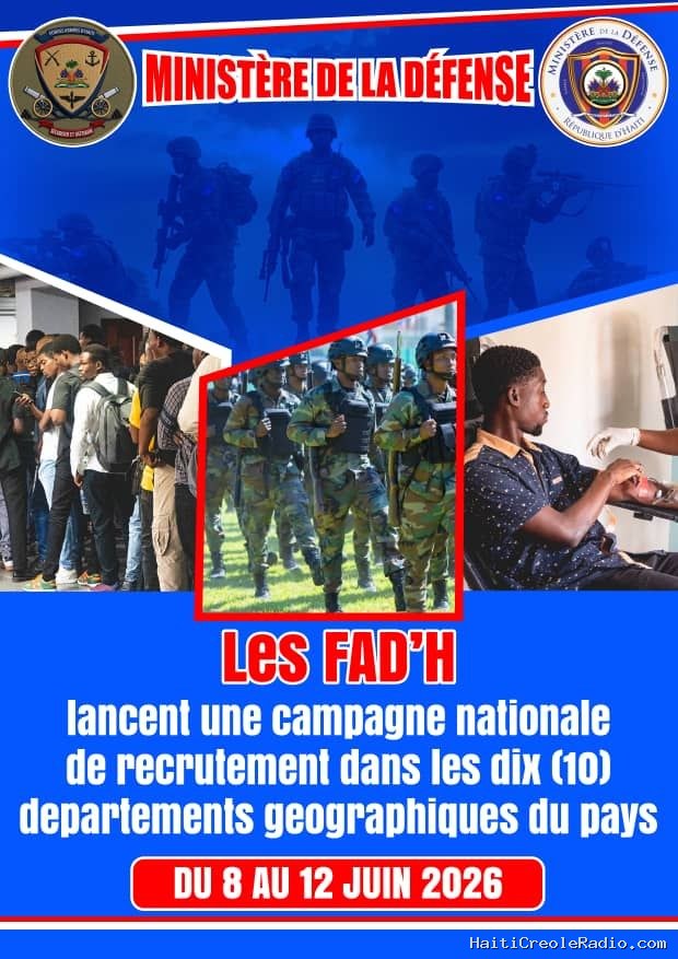L’armée d’Haïti lance une vaste campagne de recrutement dans les dix départements