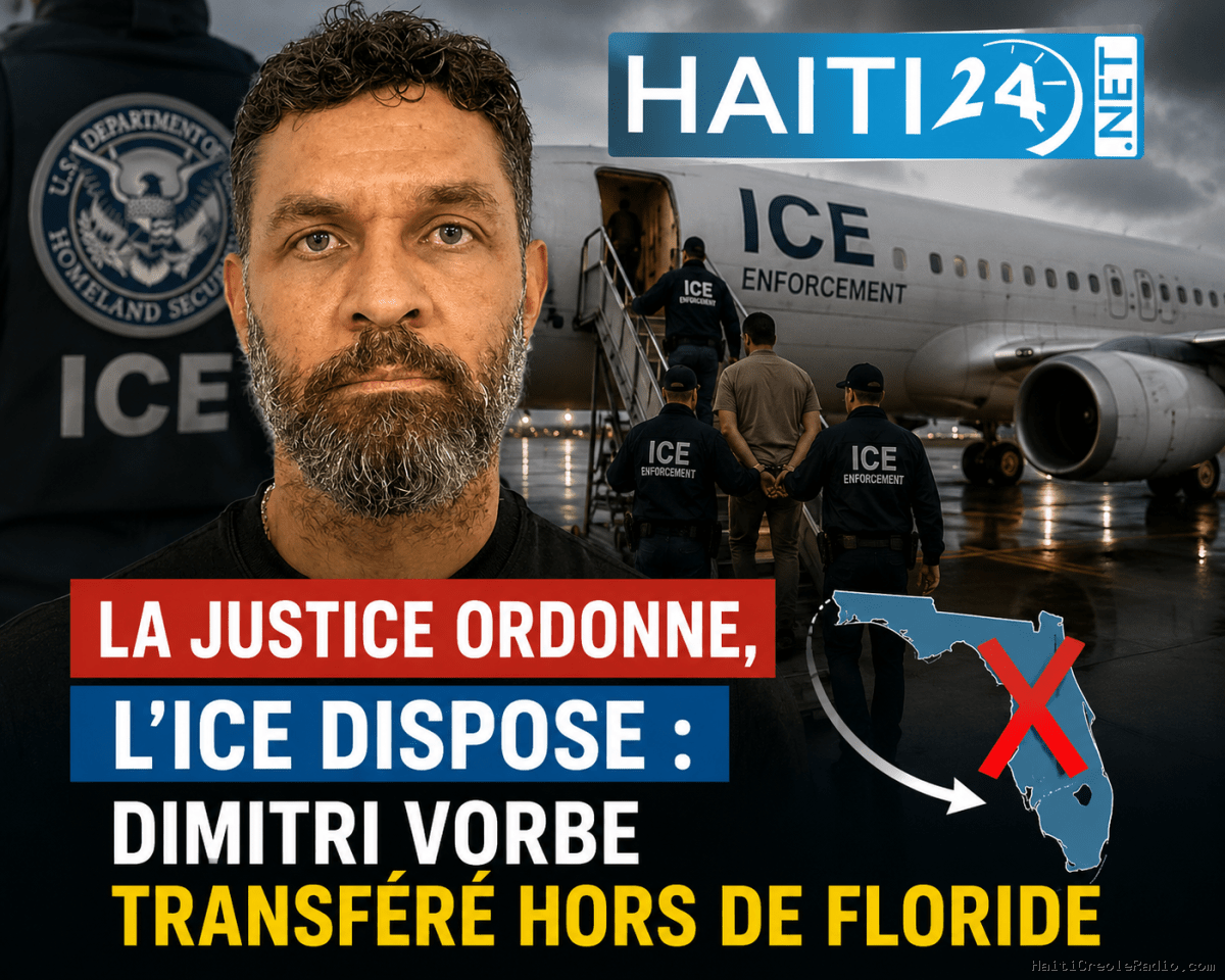 La justice ordonne, l’ICE dispose : Dimitri Vorbe transféré hors de Floride