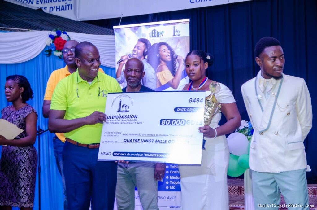 La Pointe, Nord’Ouest : une Saint-Marcoise remporte la finale nationale du concours « Chante pou Lespwa » des Jeunes de l’UEBH