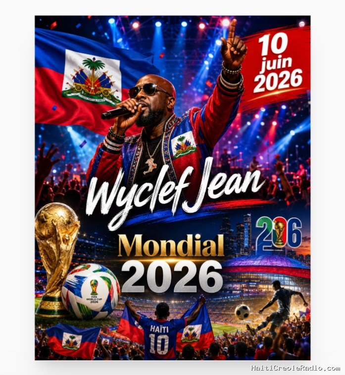 Le 10 juin, Wyclef Jean parmi les artistes du grand concert d’ouverture du Mondial 2026 à Toronto, Mexico et Los Angeles