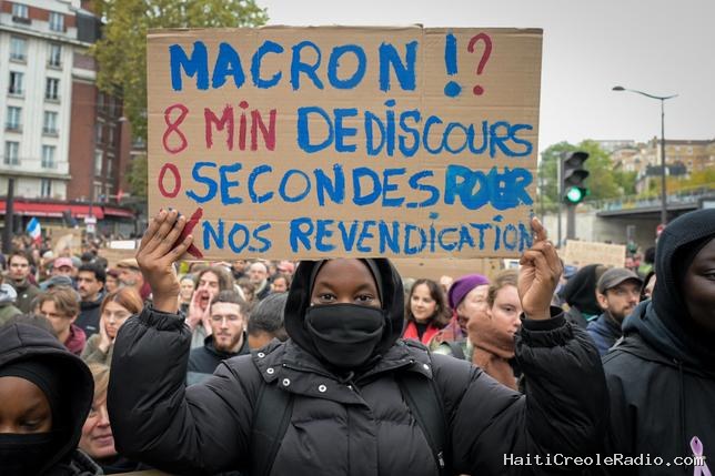 “Le mouvement ne faiblit pas” : en France, près d’un demi-million de manifestants “déterminés” à “résister à Macron”