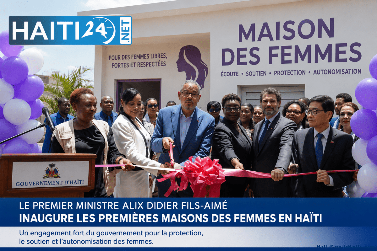 Le premier ministre Alix Didier Fils-Aimé inaugure les premières Maisons des femmes en Haïti