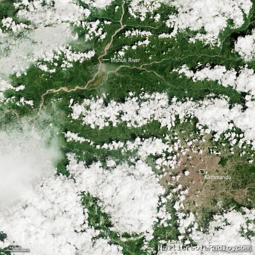 Nepal flash flood imaged by satellites