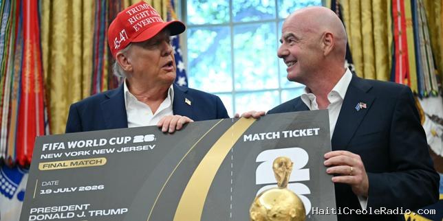 Sans Donald Trump, « impossible d’organiser une Coupe du monde aux Etats-Unis », dit son ami Gianni Infantino