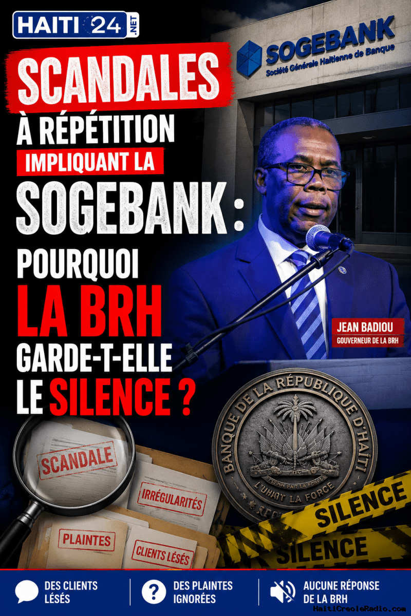 Scandales à répétition impliquant la Sogebank : pourquoi la BRH garde-t-elle le silence ?0