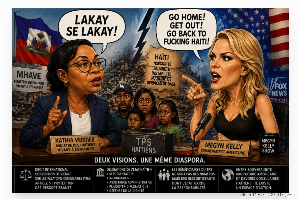 TPS : avec « Lakay se lakay », Kathia Verdier va-t-elle suivre Megyn Kelly ou défendre enfin la diaspora haïtienne ?