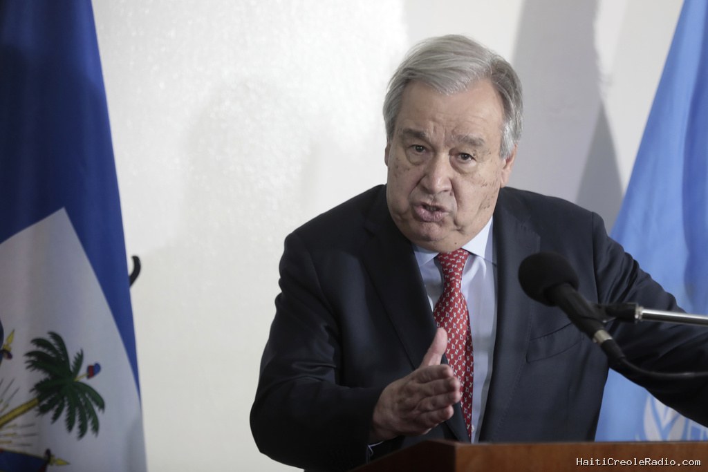 UN chief Guterres visits Haiti in ‘solidarity’ mission